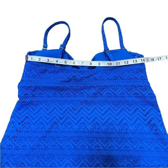 CATALINA Crochet-like Lace Tankini Top - Picture 8 of 11